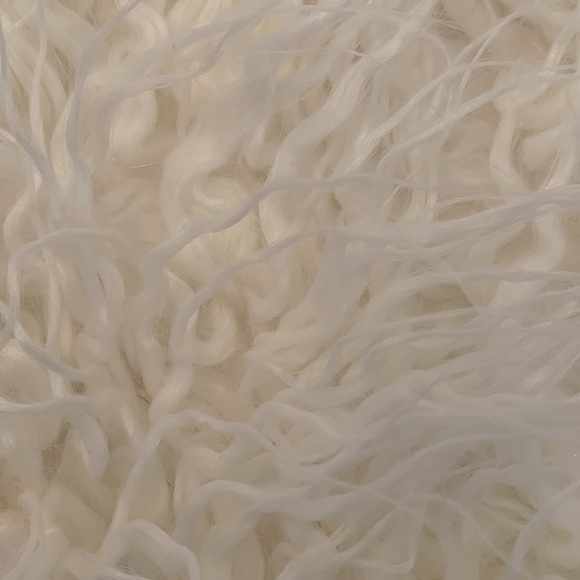 Kevin Textile White Faux Fur Fuzzy Pillow Cover - Picture 3 of 8